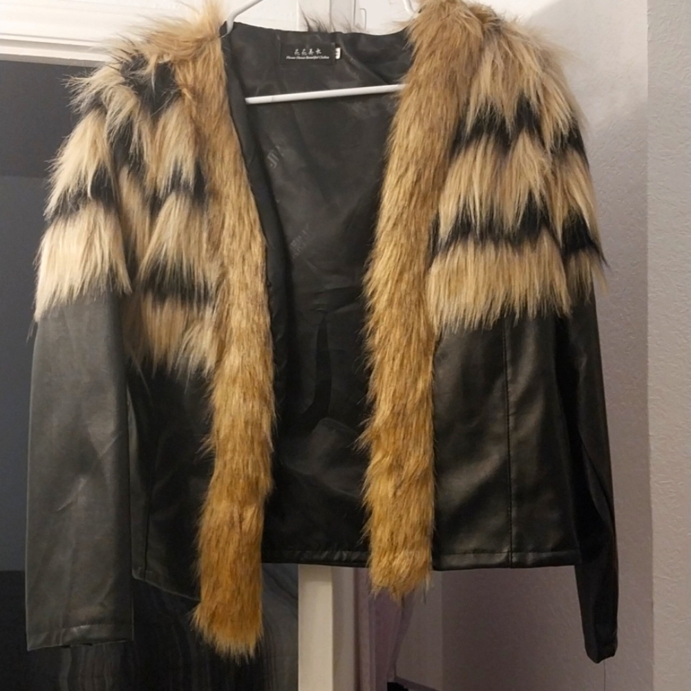Leather Fur Jacket